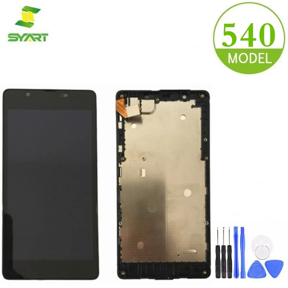 Для Nokia Lumia 540 ЖК дисплей сенсорный экран дигитайзер сборка с рамкой Замена для