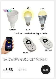 MiLight FUT012 E27 9 Вт RGB+ CCT Светодиодный прожектор лампы 110V 220V Полный Цвет дистанционного Управление WiFi смарт-лампы в виде Совместимость 4-Зона дистанционного управления