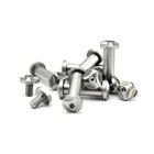 416 нержавеющая сталь M4 крепежная винтовая заклепка для резьбы по дереву с ЧПУ фреза DIY прямой карманный нож Инструменты ручка крепежная гайка