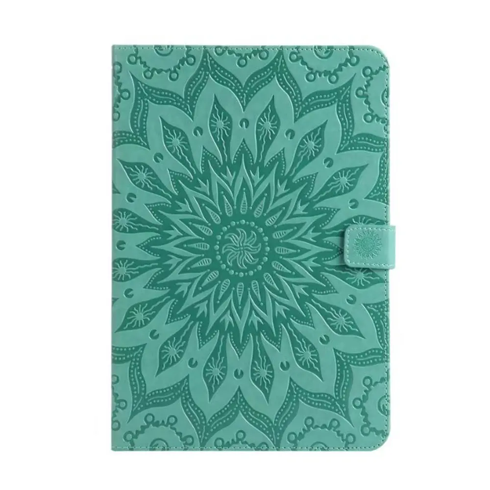 green Роскошный чехол с тиснением для samsung Galaxy Tab A, 9,7 дюймов, SM-T555, T550, P550, из искусственной кожи, с подставкой, откидной SM-T550, защитный чехол для планшета - Цвет: green