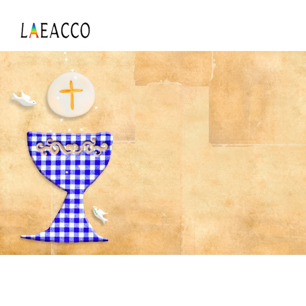 Laeacco фон для фотосъемки детей с изображением золотого Халса и Креста на первое