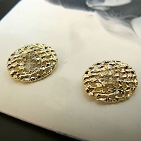 classical gold metal four leaf clover charm shank sewing on diy garment ornament buttons accessories 30pcs x new