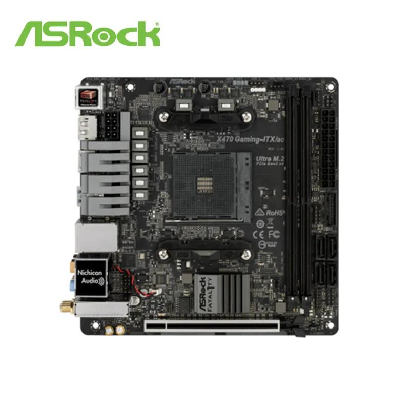 Полностью новая оригинальная материнская плата ASROCK X470 GAMING-ITX/AC настольная мини-игровая доска