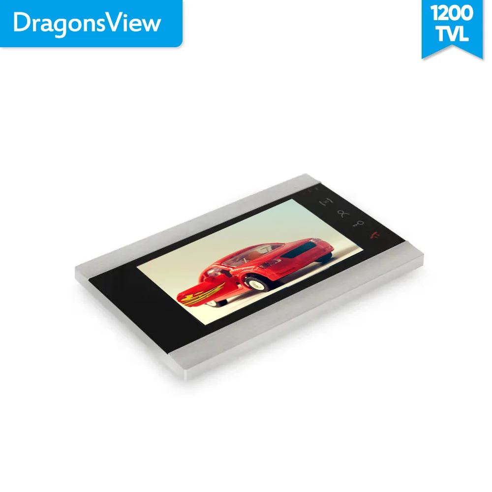 Dragonsview 7 дюймов видео дверной звонок камера с монитором 1200TVL запись