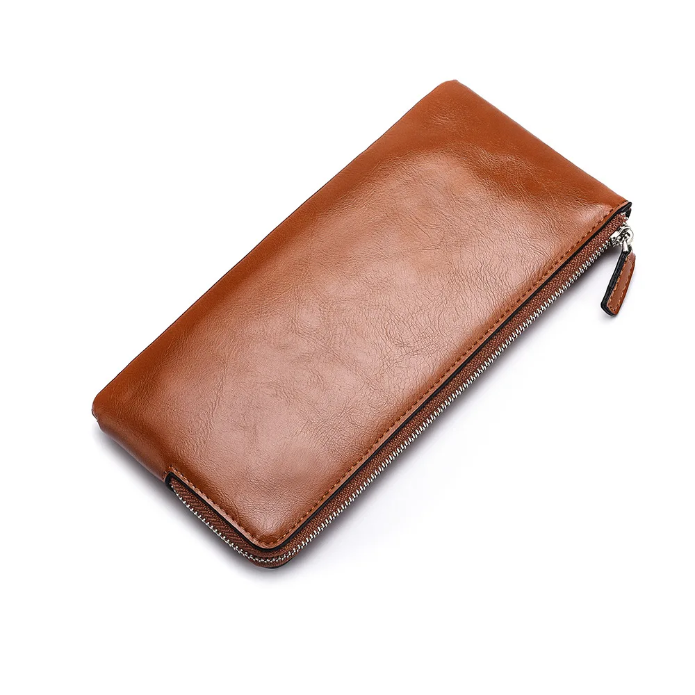 men wallets Card holder Leather male Wallet luxury Long Design Quality passport cover Fashion Casual Mens Purse Zipper | Багаж и сумки
