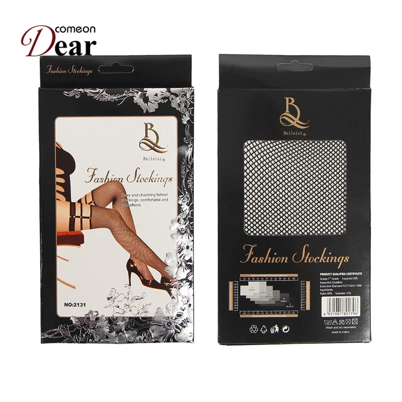 Женские сетчатые носки Comeondear гольфы до колена Medias Negras Calze Donna Collant HB2131 | Женская