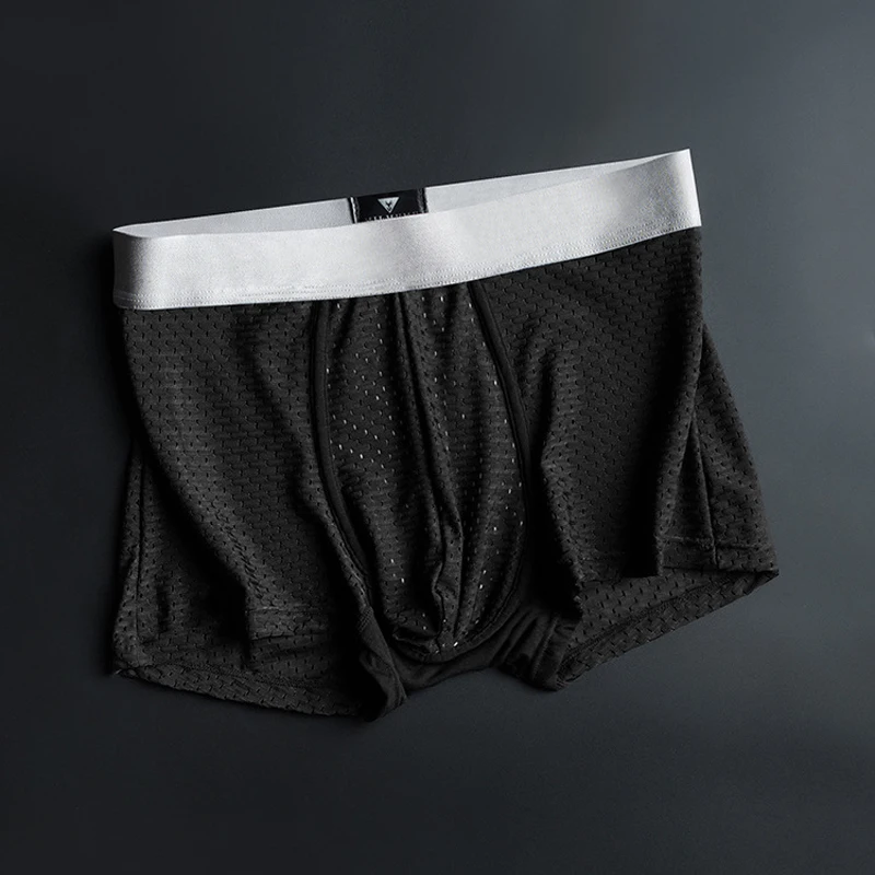 Трусы-боксеры мужские 3 шт. бесшовные антибактериальные пикантные шорты нижнее