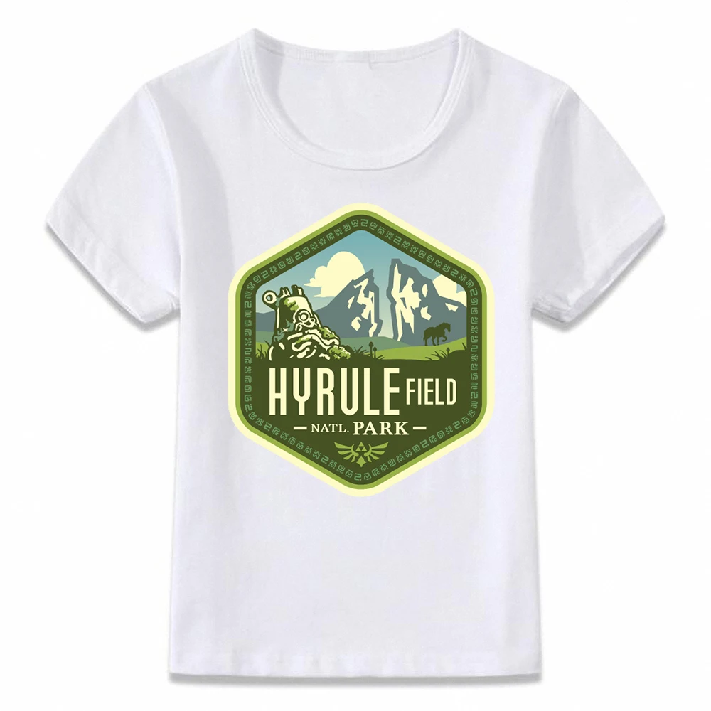 Детская одежда футболка Hyrule National Park Zelda Breathing of The Wild детская для мальчиков и