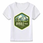 Детская одежда футболка Hyrule National Park Zelda Breathing of The Wild детская футболка для мальчиков и девочек, рубашки для малышей