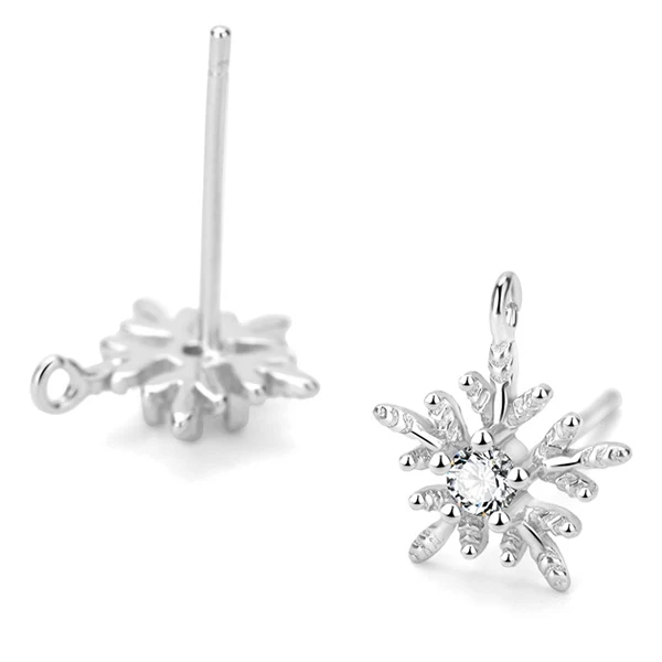 Серьги из стерлингового серебра 925 пробы, аксессуары, золото, серебро, женская мода, инкрустированный драгоценный камень, ушной крючок, висящий DIY для изготовления украшений вручную - Цвет: Style 6 Platinum