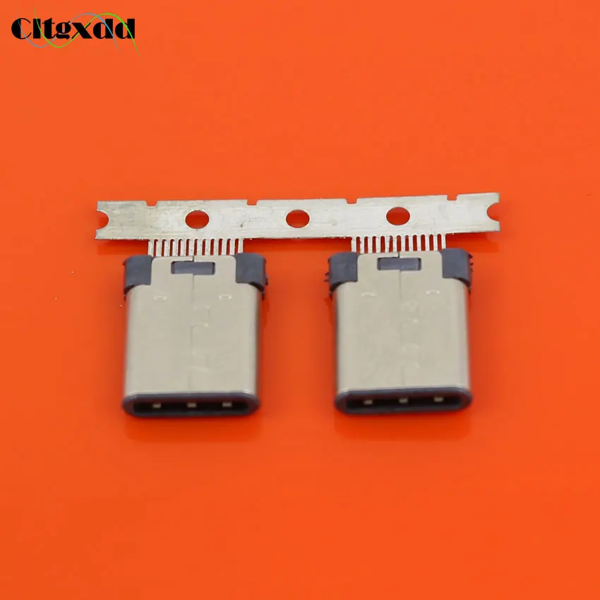 Cltgxdd 1 шт. 24 Pin USB-C USB 3 Тип C Мужской и женский разъем Тип-C разъемом типа Jack Сварка SMT |