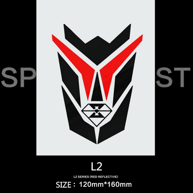 L2 Black Горячая распродажа светоотражающая наклейка для мотоцикла накладка для топливного бака наклейка защитная крышка универсальная для мотоцикла и т. д - Цвет: L2 Black