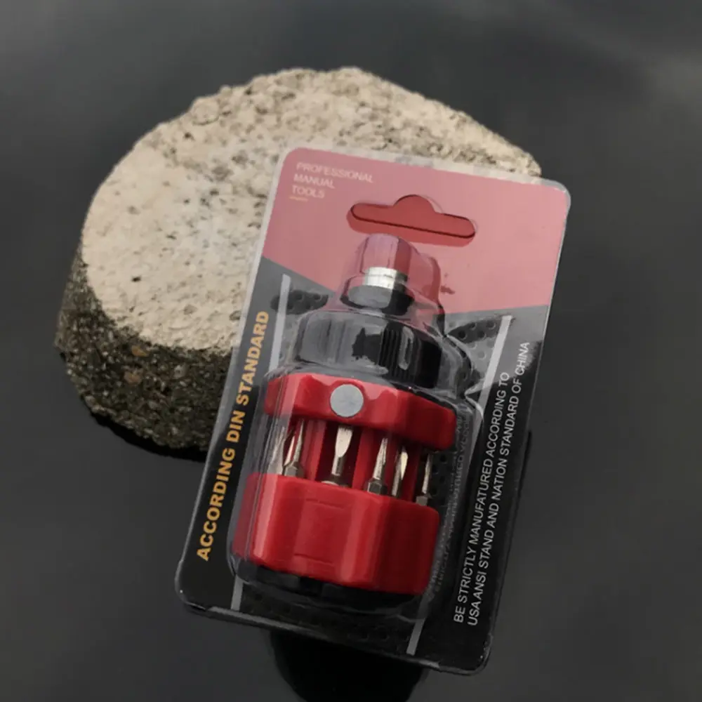 

13 in 1 Ratcheting Multi Bit Tip Driver Screwdriver Combination Tool Outdoor set car portable screwdriver