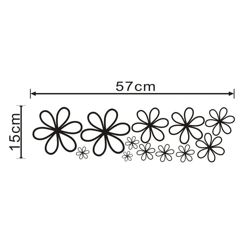 Wall Decals Daisy Flower Stickers Vinyl Girls Room Art Baby Bedroom Decor 8PCS T180312 | Дом и сад