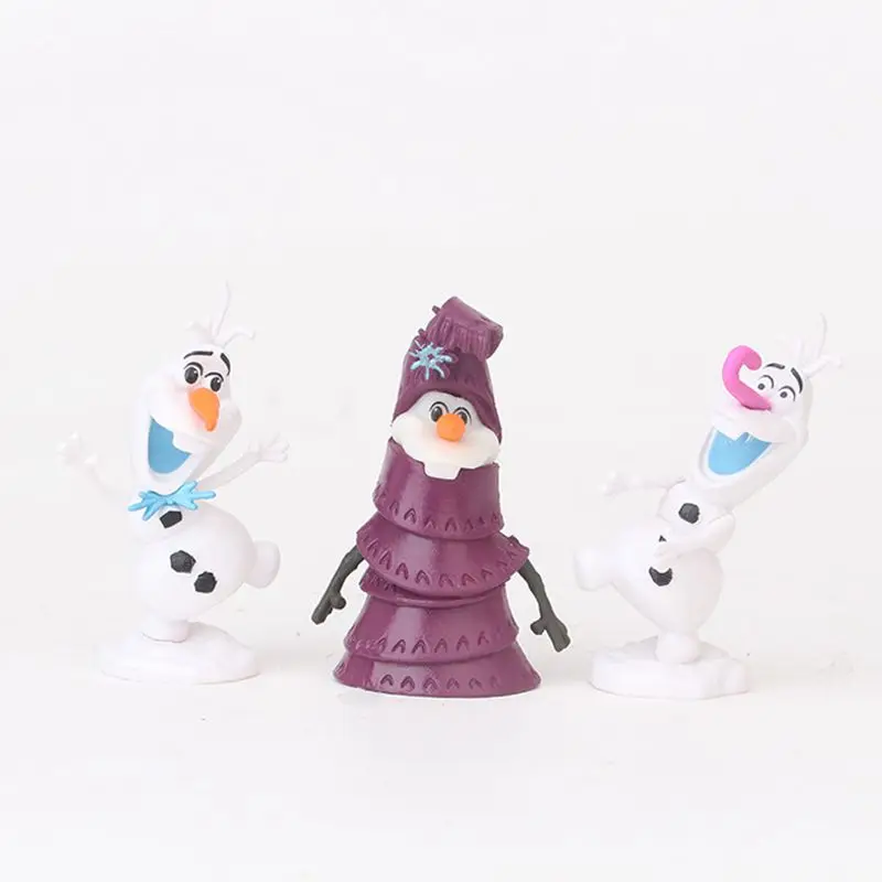 Disney Princess Frozen Toys 10 шт./лот 5-9 см Эльза Анна фигурки Кристофф Свен Олаф ПВХ модель