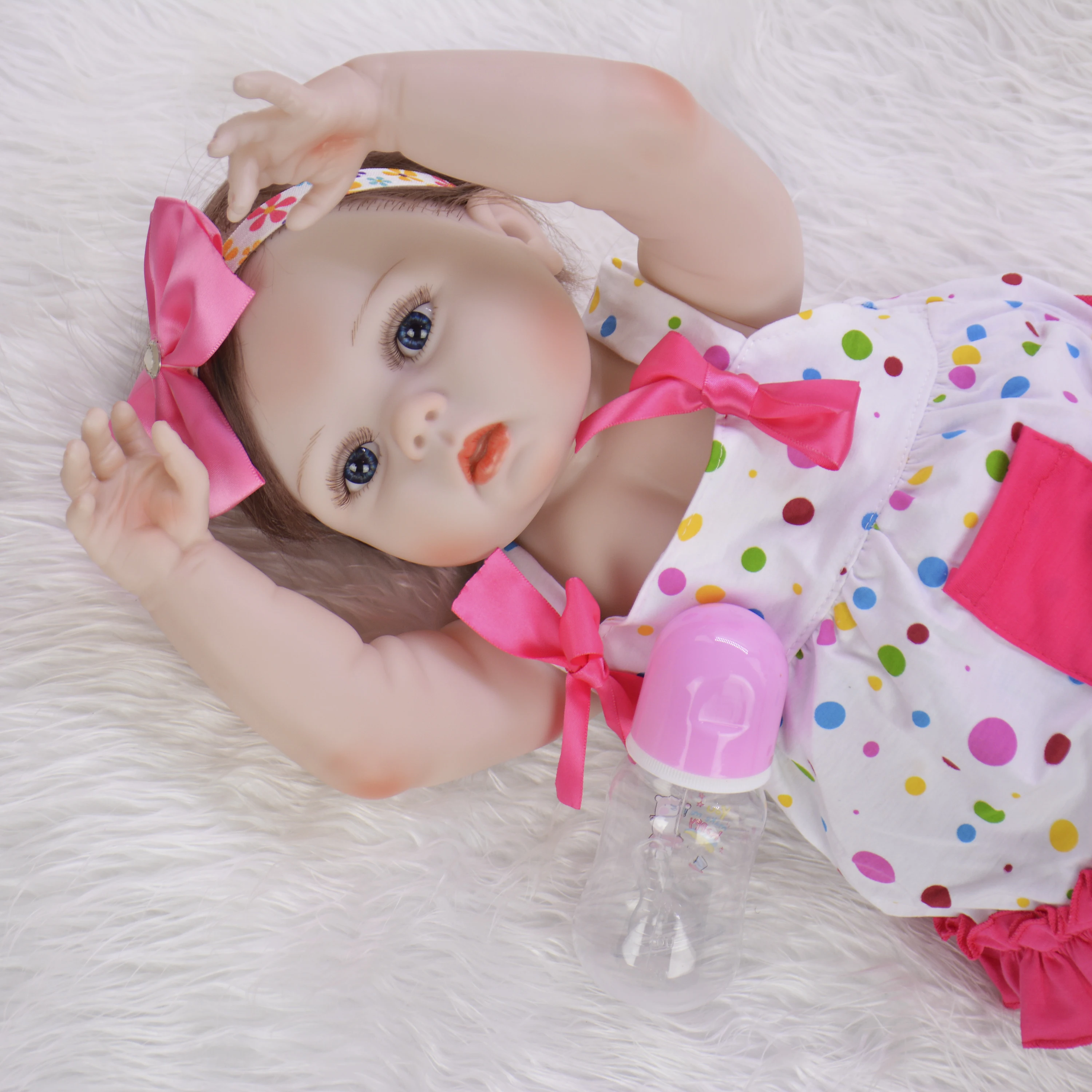 KEIUMI Гавайская гитара 23 дюймов Reborn Baby силиконовые всего тела виниловая