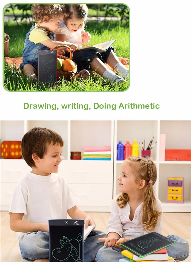 Игрушки для рисования, 8,5 дюймов, ЖК-дисплей, детская доска, планшет, стирается, ультратонкая электронная записывающая доска, электронный безбумажный блокнот для рукописного ввода
