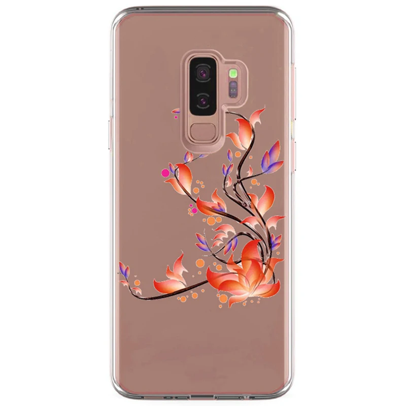 For Samsung Galaxy S3 S9 S9Plus S8 Plus S7 edge Note 8 TPU Colorful Soft Flower Heart Painted Desig Cover Case Fundas R334 |