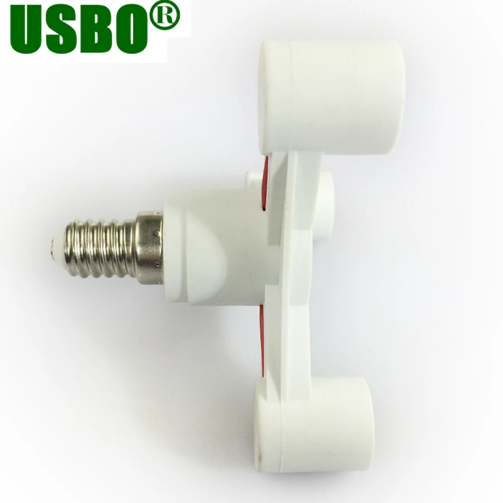 White Gray E14 or e27 to 3e14 Crystal Chandelier Conversion Lamp Holder Light Switch Divided Into 3 Part 6A 100-230V | Лампы и