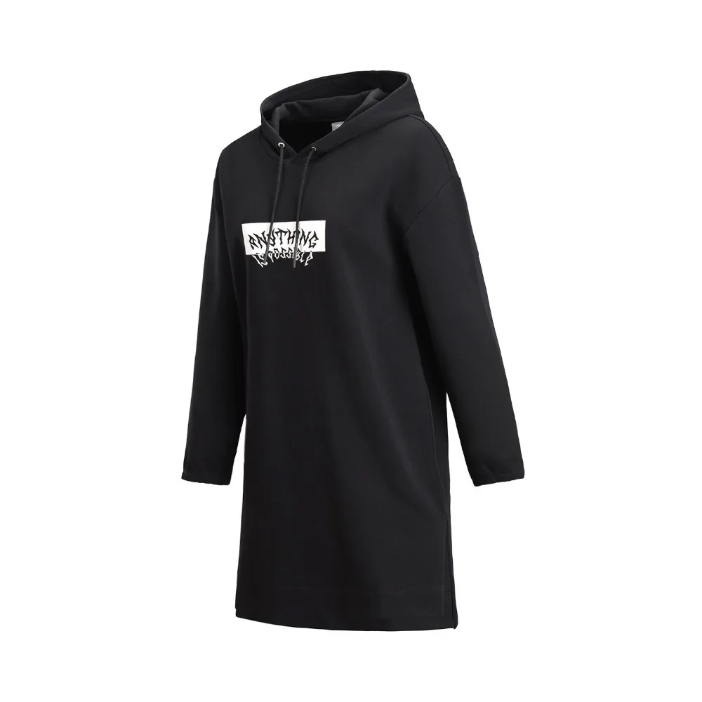 Li Ning женское Спортивное платье свободного покроя 63% хлопок 37% полиэстер подкладка