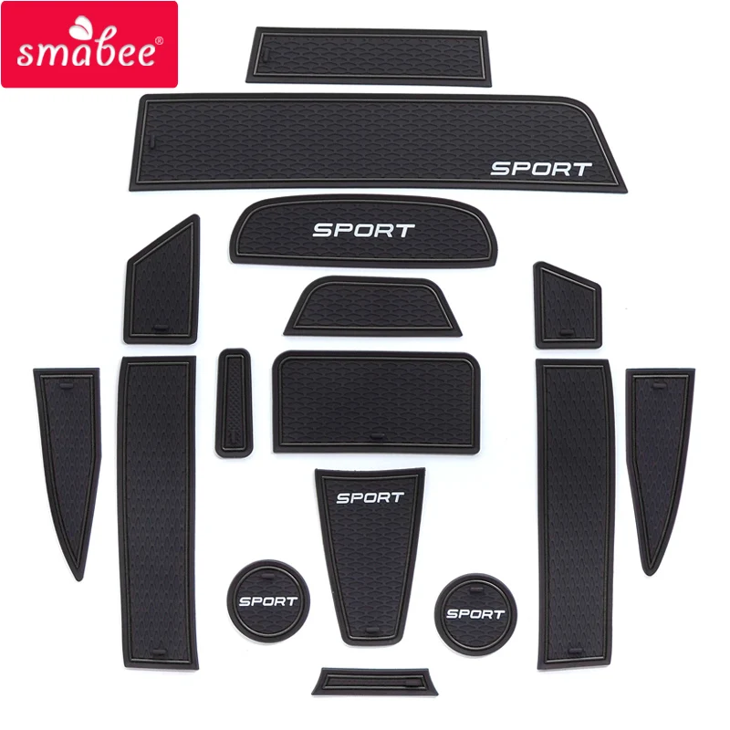 smabee Gate slot pad Interior Door Pad/Cup for LADA granta GRANTA SPORT Non-slip mats red/white pvc 16pcs |