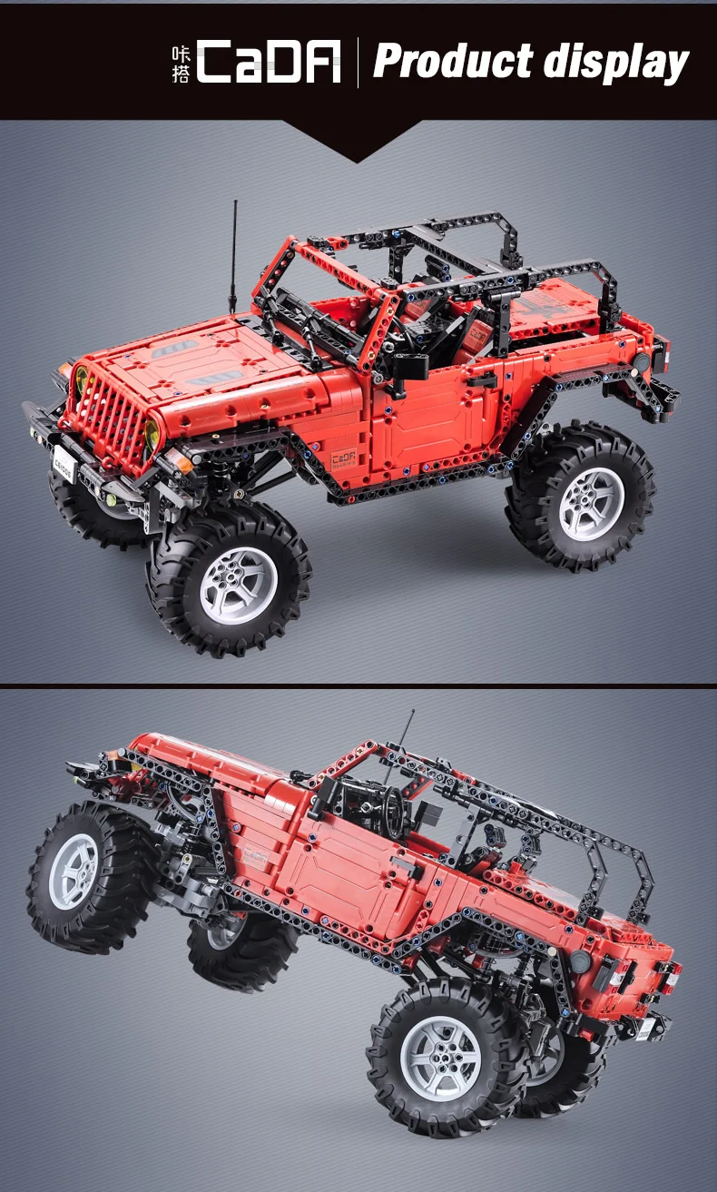 Cada пульт дистанционного управления 2,4G Adventurer Car 1941pcs Technic battery Box Motor Creator Строительные Кирпичи Блоки Игрушки для мальчиков
