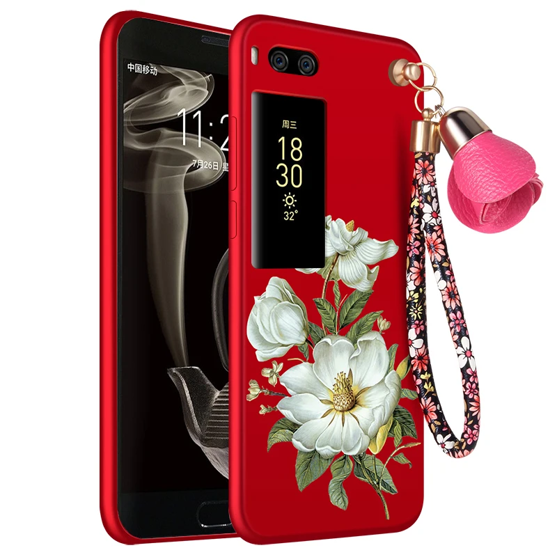 Чехол для Meizu Pro 7 чехол Plus из ТПУ с 3d цветами полная защита силиконовая задняя