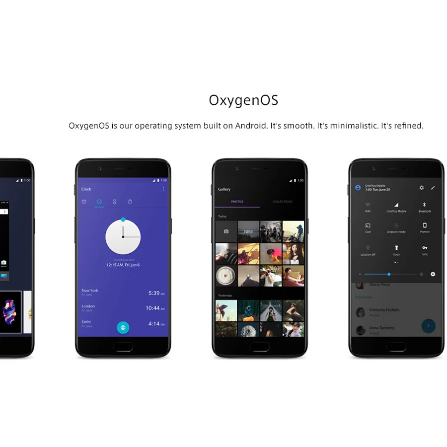 5,5 дюймовый мобильный телефон OnePlus 5 6 Гб 64 Гб 4G LTE Snapdragon 835 Восьмиядерный 20MP 16.0MP NFC Смартфон с отпечатком пальца