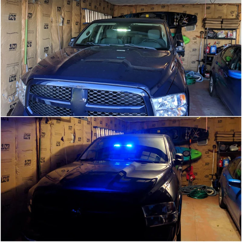 12 проблесковая DRL красно синяя аварийная мигалка Даш Предупреждение полицейский