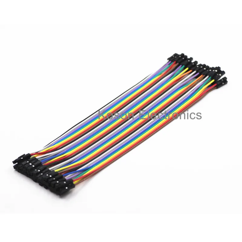 Перемычка для кабеля dupont 40 шт. кабель линия гнездо 20 см 1P arduino|line dupont|4 wire cable4 |