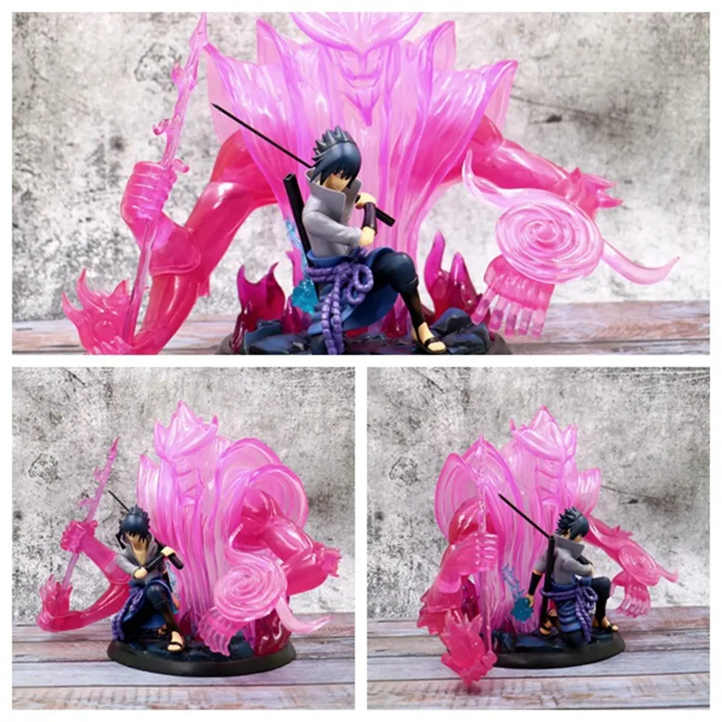 Новый аниме Наруто Susanoo Uchiha Sasuke Боевая сцена Ver. ПВХ фигурка Коллекционная модель