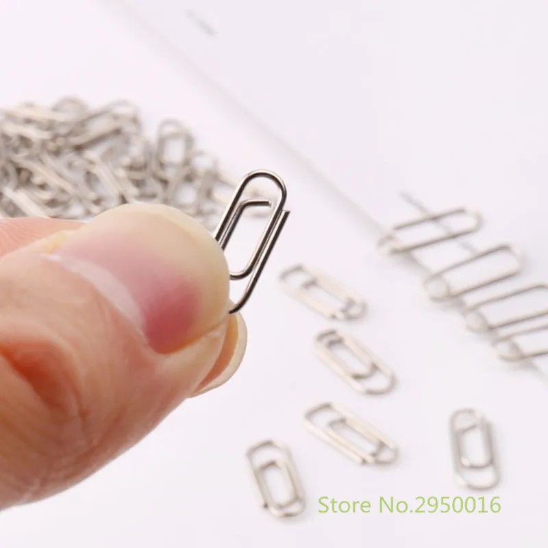 

50Pcs Effective Mini Metal Paper Clips Bookmarks Photos Letter Binder Clip School Office Supplies Stationery Accessories C26