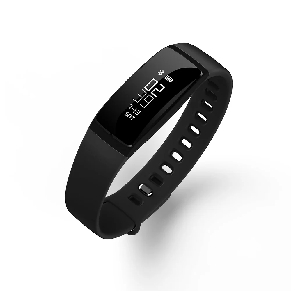 black V07 часы-браслет для измерения артериального давления cardiaco relogios fitband montre cardio poignet Arrhyth mi a Hea pk mi 2 PK ID107 - Цвет: black