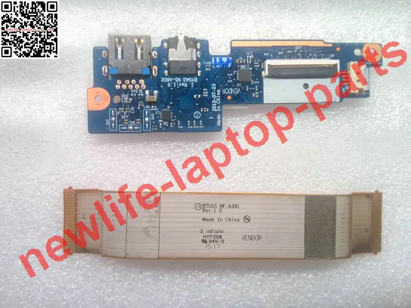 Оригинал для YOGA3 14 1470 аудио USB SD кард ридер доска с кабелем BTUU1 NS A383 DA30000ES30