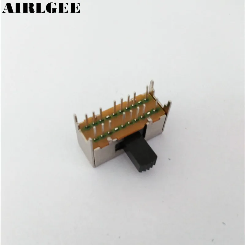 10 шт. панель PCB 16 Pin 3 позиции 4P3T мини скользящий переключатель Боковая ручка 0.5A 50V