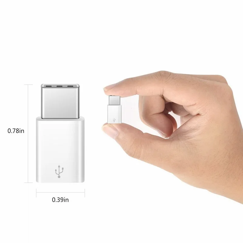 Portefeuille 3 шт. usb type C адаптер USB-C к Micro USB конвертер для Nexus 5X Xiaomi samsung Galaxy S8 Plus Oneplus 5 |