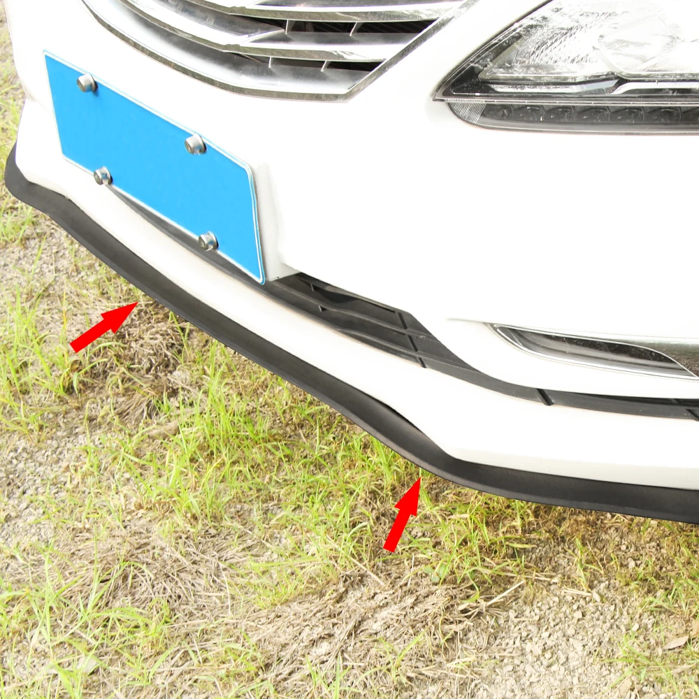 Universal 2.5M/Roll Car Styling TPVC Rubber Skirt Carbon Fiber Plating Anti-scratch Front Lip Bumper Decoration Accessories | Автомобили и