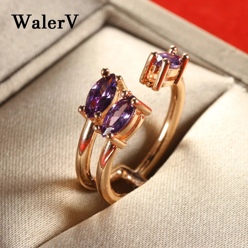WalerV новые женские кольца модные очаровательные ювелирные изделия кольцо три