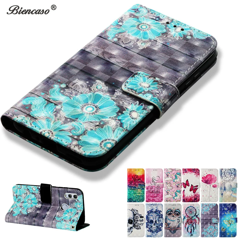 Чехол книжка из искусственной кожи для Huawei Honor 10 Lite 8A 8X Max 7C 7A Pro 7S P Smart Plus 2019 Nova 4 2