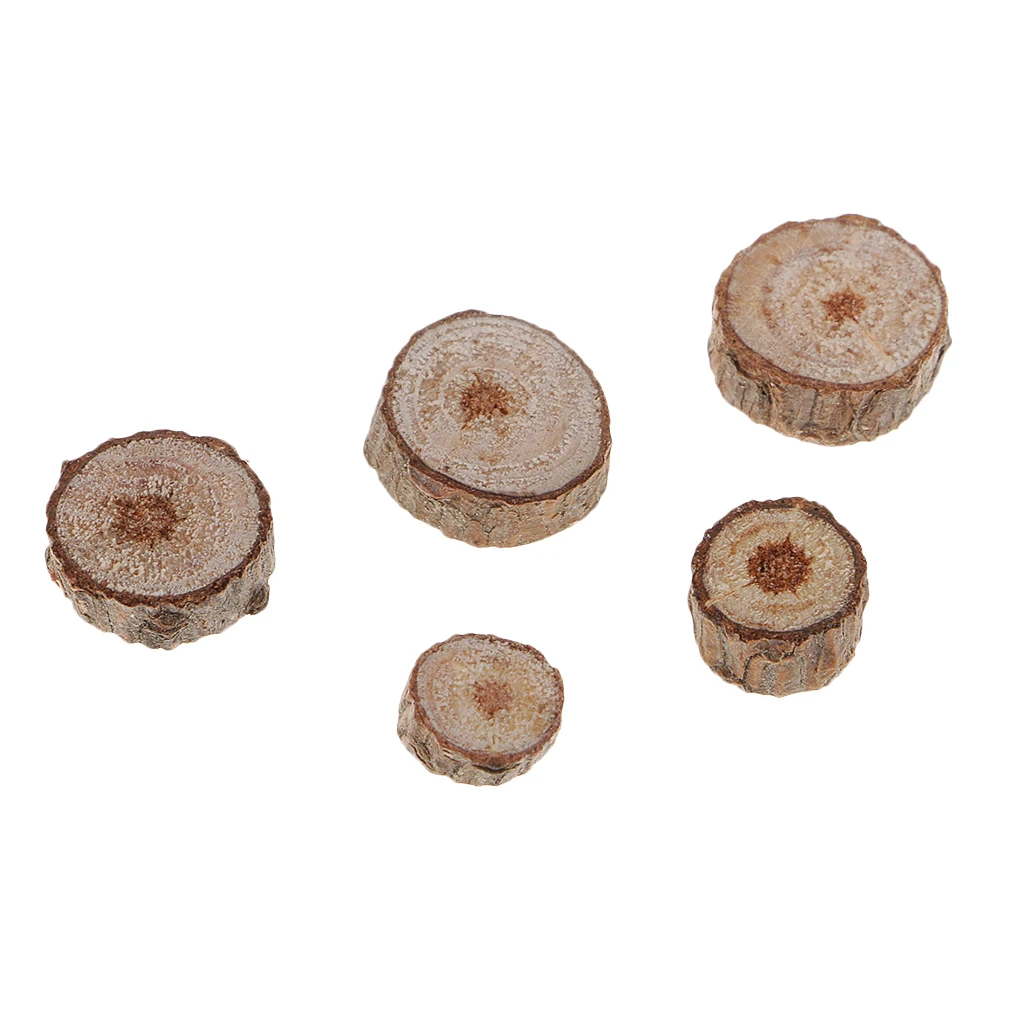 100 шт. ломтиков из натурального дерева деревенские Свадебные украшения для дома