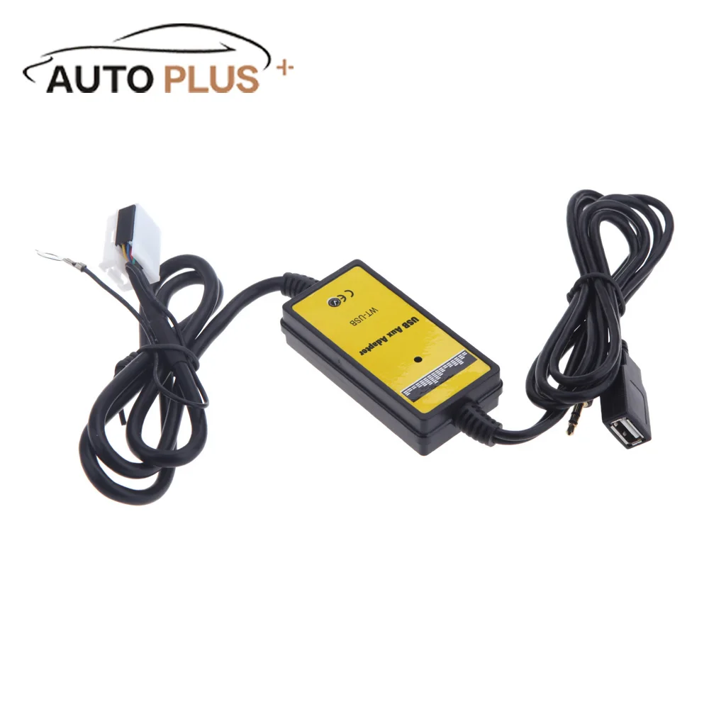Автомобильный адаптер Aux in с 12 контактами USB и sd картой mp3 плеер радио интерфейс