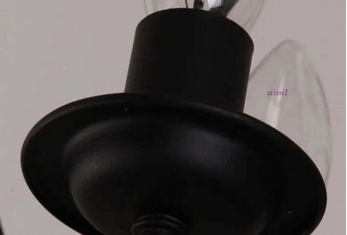 구매 LED 촛불 샹들리에, 고대 원형 램프 케이지 바 램프 복원, 연철 레스토랑 조명 110-240