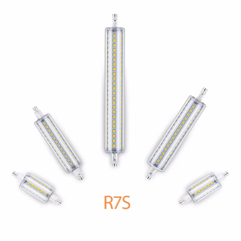 R7S светодио дный лампы 220 В свеча 110 SMD 2835 лампада кукурузы лампа 5 Вт 10 12 15 высокое
