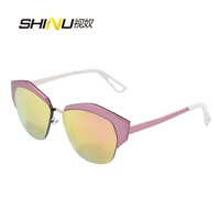 new fashion sunglasses women brand designer sun glasses round metal glasses multi color points 8196