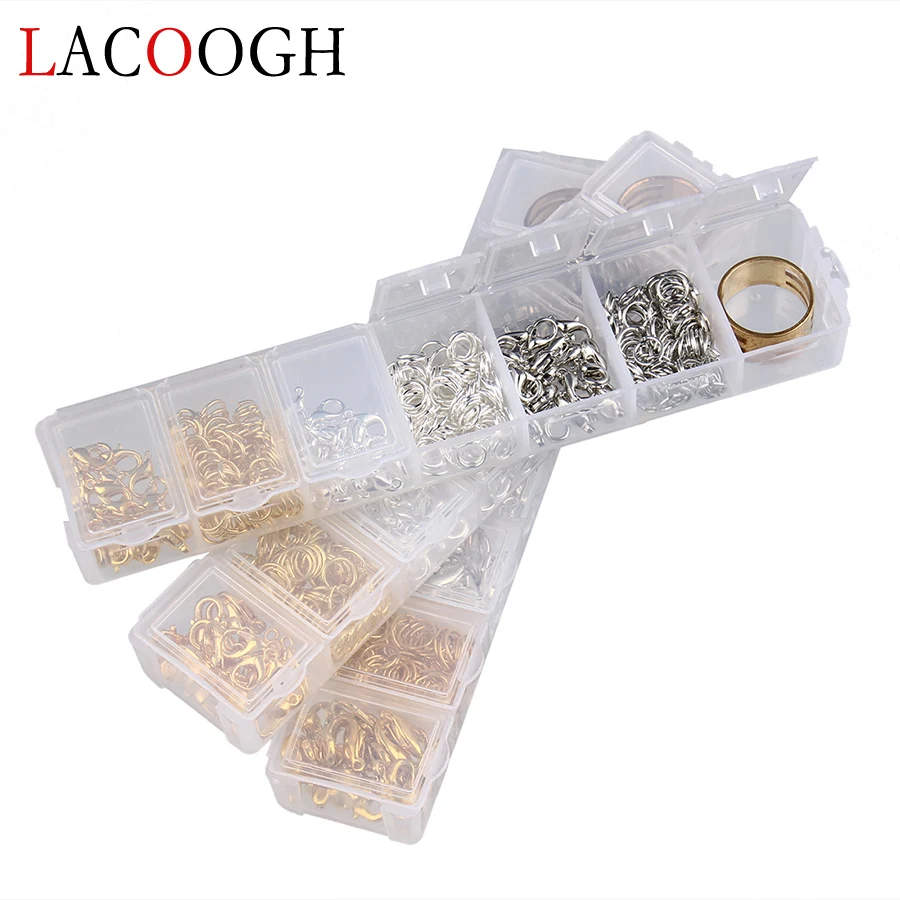 1 Box Handmade Open Jump Rings Split Rings/Lobster Clasp&ampHooks/Finger Rings/Organizer Plastic Cases DIY Jewelry Findings | Украшения и