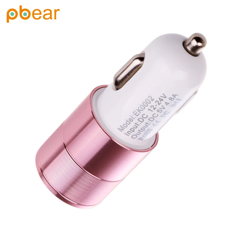 Pbear Type-C Double Ports USB 3.0 Auto Car Charger Universal Metal Fast Charging With C A Outputs For Smart Phone | Автомобили и
