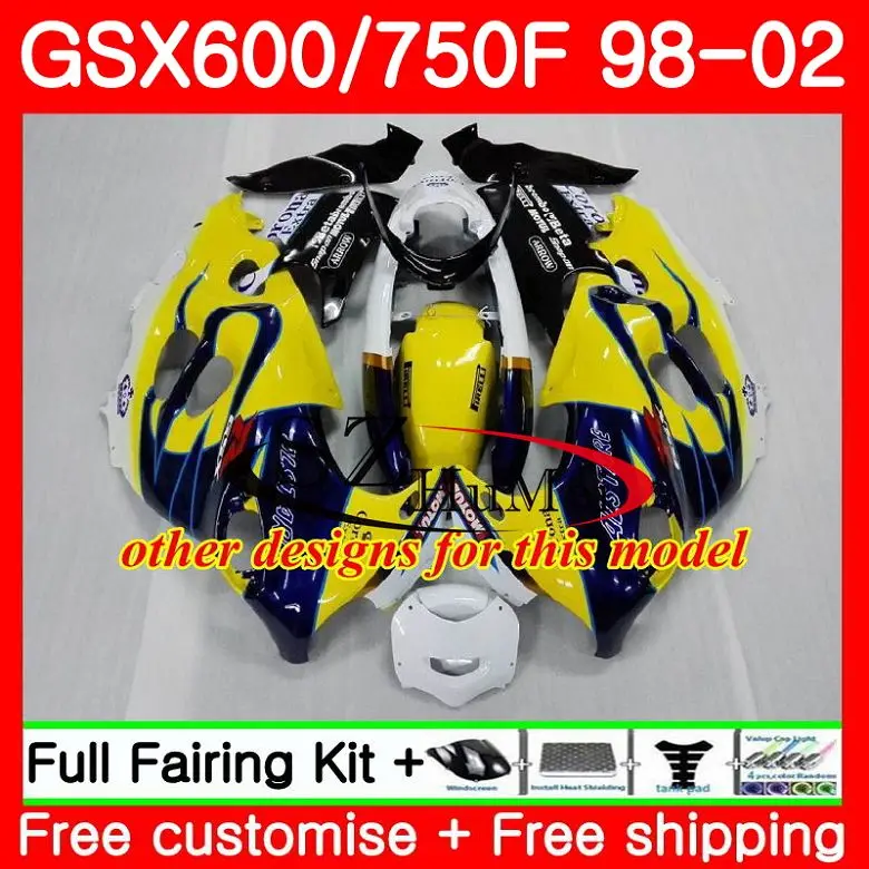 Корпус для SUZUKI KATANA GSX600F глянцевый синий GSXF 600 750 28SH3 GSXF600 98 99 00 01 02 GSXF750 1998 1999 2000 2001 2002
