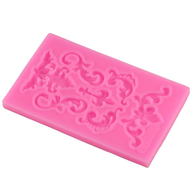 Sugarcraft винтажные рельефные формочки силиконовая форма для прокрутки помадки