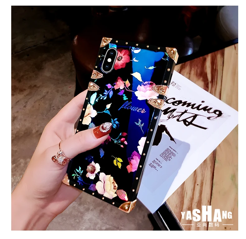 Роскошный цветочный милый силиконовый чехол для телефона iphone 7 6 S 8 plus X XR XS 11 Pro MAX чехол для samsung S8 S9 Note 8 9 A50 A70