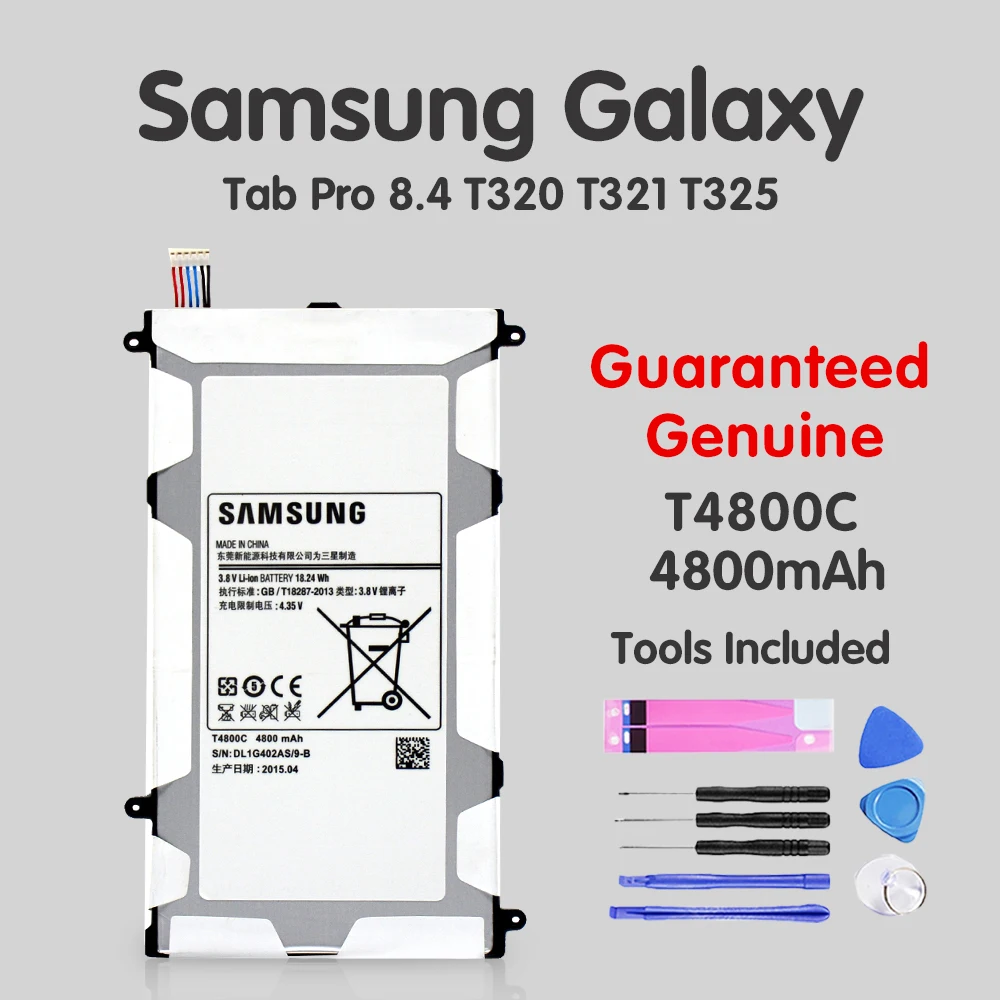 Оригинальный аккумулятор планшетных ПК T4800E T4800C для Samsung Galaxy Tab T320 Pro SM T321 T325 литий